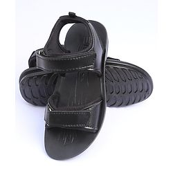 Pine Kids School Sandals with Velcro Closure - Black