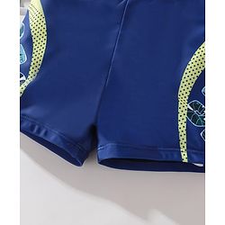 Pine Kids Swimming Trunks with Text Print-  Navy Blue