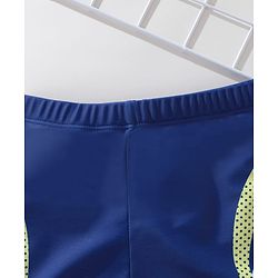 Pine Kids Swimming Trunks with Text Print-  Navy Blue