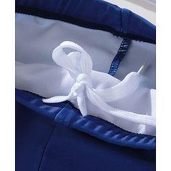 Pine Kids Swimming Trunks with Text Print-  Navy Blue