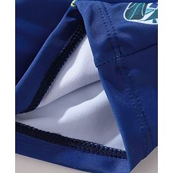 Pine Kids Swimming Trunks with Text Print-  Navy Blue