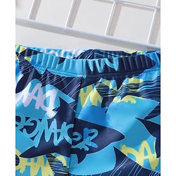 Pine Kids Printed Swimming Trunk- Blue