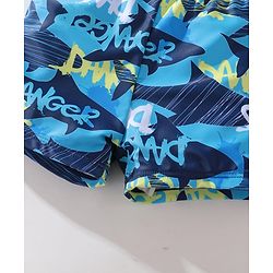 Pine Kids Printed Swimming Trunk- Blue