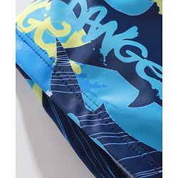 Pine Kids Printed Swimming Trunk- Blue