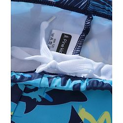 Pine Kids Printed Swimming Trunk- Blue
