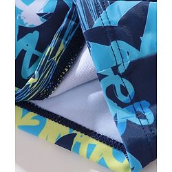 Pine Kids Printed Swimming Trunk- Blue