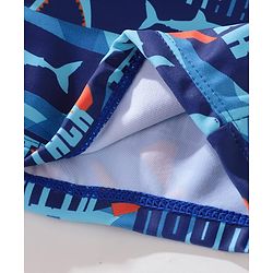 Pine Kids Swimming Trunk Shark Print- Blue