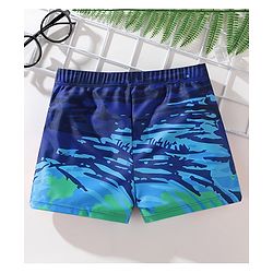Pine Active Text Print Swimming Trunk - Multicolor