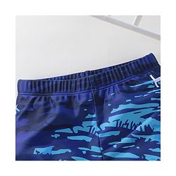 Pine Active Text Print Swimming Trunk - Multicolor