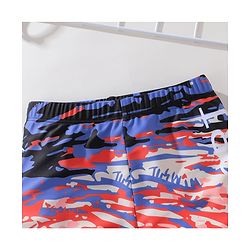 Pine Active Text Print Swimming Trunk - Multicolor