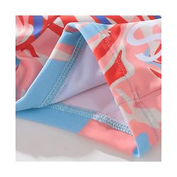 Pine Active Text Print Swimming Trunk - Multicolor