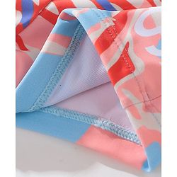 Pine Active Text Print Swimming Trunk - Multicolor