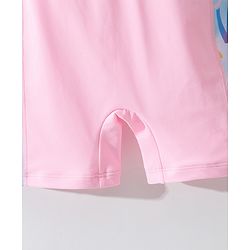 Pine Kids Raglan Half Sleeves Legged Swimsuit - Pink