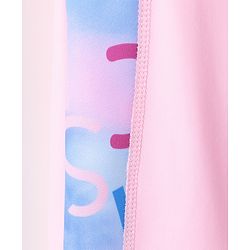 Pine Kids Raglan Half Sleeves Legged Swimsuit - Pink