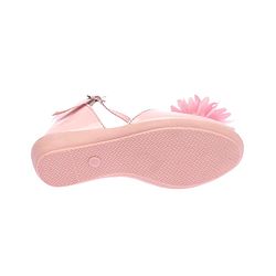 Pine Kids Belly Shoes Floral Applique - Golden