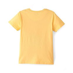 Pine Kids 100% Cotton Knit Half Sleeves T-Shirt With Car Print - Snapdragon