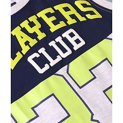 Pine Kids Sleeveless T-Shirt Players Print - White Melange