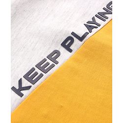Pine Kids Cotton Knit Sleeveless  Hooded T-Shirt With Color Block Print - Multicolor