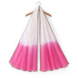 Pine Kids 100% Cotton Woven Sleeveles Kurti  Salwar with Floral Print & Dupatta-  Pink