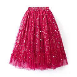 Pine Kids Woven Half Sleeves Choli Lahenga Set with Dupatta Floral Print - Pink