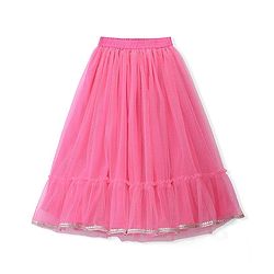Pine Kids Woven Sleeveless Choli Lahenga & Dupatata With Mirror & Sequin Design - Green & Pink