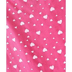 Pine Kids Cotton Spandex Sleeveless Slips Heart Print Pack of 3 - Pink & Maroon