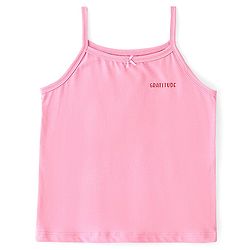 Pine Kids Cotton Spandex Sleeveless Slips Heart Print Pack of 3 - Pink & Maroon