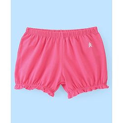 Pine Kids Cotton Lycra Branding Print Bloomers Pack Of 3 - Pink & White