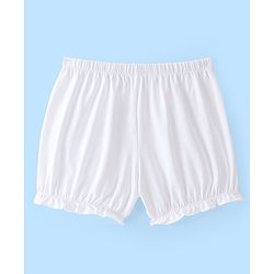 Pine Kids Cotton Lycra Branding Print Bloomers Pack Of 3 - Pink & White