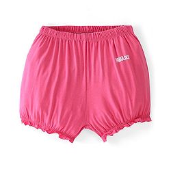 Pine Kids Cotton Lycra Bloomers Floral Print Pack Of 3 - Pink White & Blue