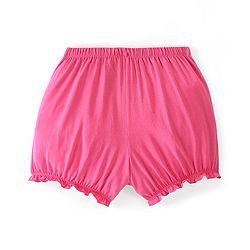 Pine Kids Cotton Lycra Bloomers Floral Print Pack Of 3 - Pink White & Blue