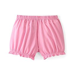 Pine Kids Cotton Lycra Knit Heart Printed Bloomers Pack Of 3 - Pink & Maroon