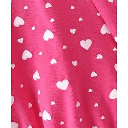 Pine Kids Cotton Lycra Knit Heart Printed Bloomers Pack Of 3 - Pink & Maroon