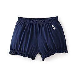 Pine Kids Cotton Lycra Knit Bloomers Polka Dot & Butterfly Print Pack of 3 - Blue Red & White