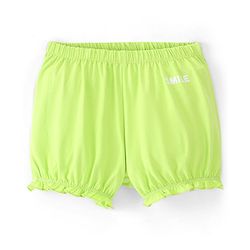Pine Kids Cotton Lycra Heart Print Bloomers Pack Of 3 - Pink Blue & Green
