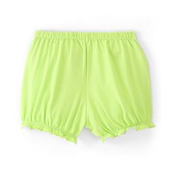 Pine Kids Cotton Lycra Heart Print Bloomers Pack Of 3 - Pink Blue & Green