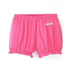 Pine Kids Cotton Lycra Heart Print Bloomers Pack Of 3 - Pink Blue & Green