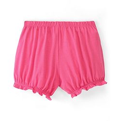 Pine Kids Cotton Lycra Heart Print Bloomers Pack Of 3 - Pink Blue & Green