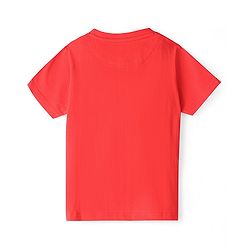 Pine Kids 100% Cotton Single Jersey Knit Half Sleeves Night Suit Car Print-High Risk Red & Jet Black