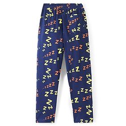 Pine Kids 100% Cotton Single Jersey Knit Half Sleeves Night Suit Emoji Print - Lemon Verbena & Estate Blue