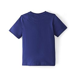 Pine Kids Cotton Half Sleeves Night Suit With Basket Ball Print - Navy Blue