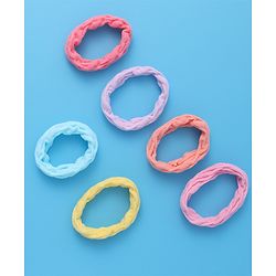 Pine Kids Rubber Bands & Scrunchies Sets Pack of 12-  Multicolor