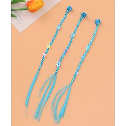 Pine Kids Free Size Stars Applique Hair Extensions with Clips Pack of 12 - Multicolor
