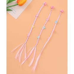 Pine Kids Free Size Stars Applique Hair Extensions with Clips Pack of 12 - Multicolor