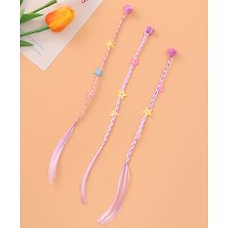 Pine Kids Free Size Stars Applique Hair Extensions with Clips Pack of 12 - Multicolor