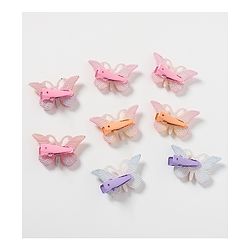 Pine Kids Free Size Butterfly Clips Pack of 8 - Multicolor