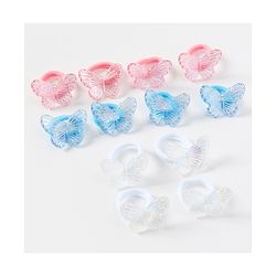 Pine Kids Free Size Butterfly Bow & Clips Pack of 16 - Multicolor