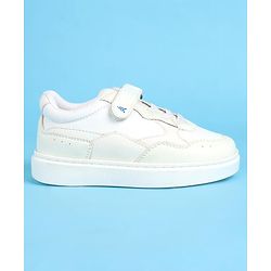 Pine Kids Light weight and Comfortable Casual Shoes with Velcro Closure - White