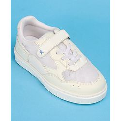 Pine Kids Casual Shoes with Velcro Closure - White & Blue