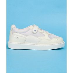 Pine Kids Casual Shoes with Velcro Closure - White & Blue
